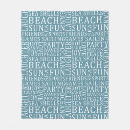 Anpassningsbar Färg Beach House fleece filt