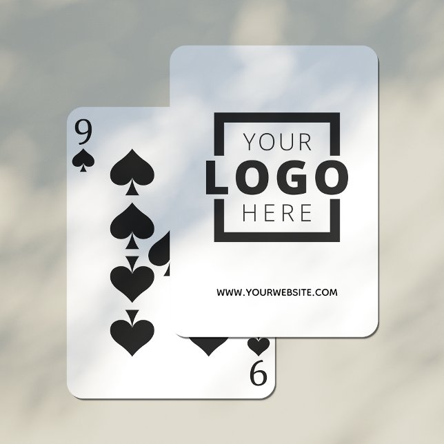 Anpassningsbar Färg Business Logotyp Promotional B Casinokort (Skapare uppladdad)