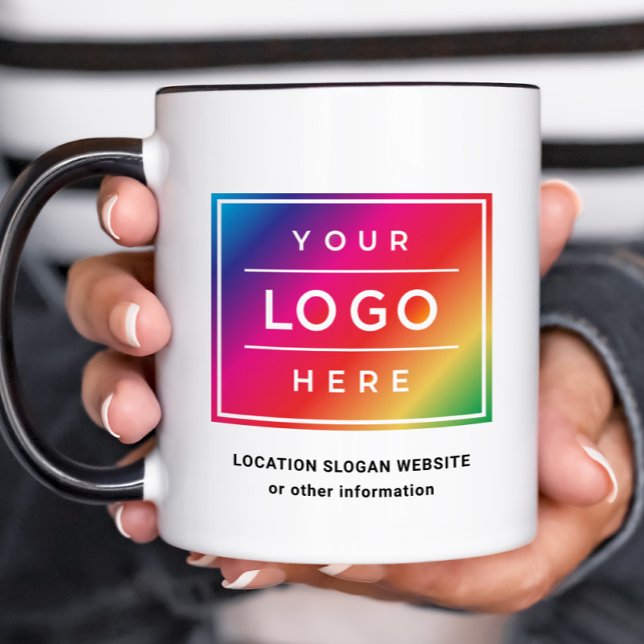 Anpassningsbar Färg Business Namn och Logotyp Bran Mugg (Skapare uppladdad)