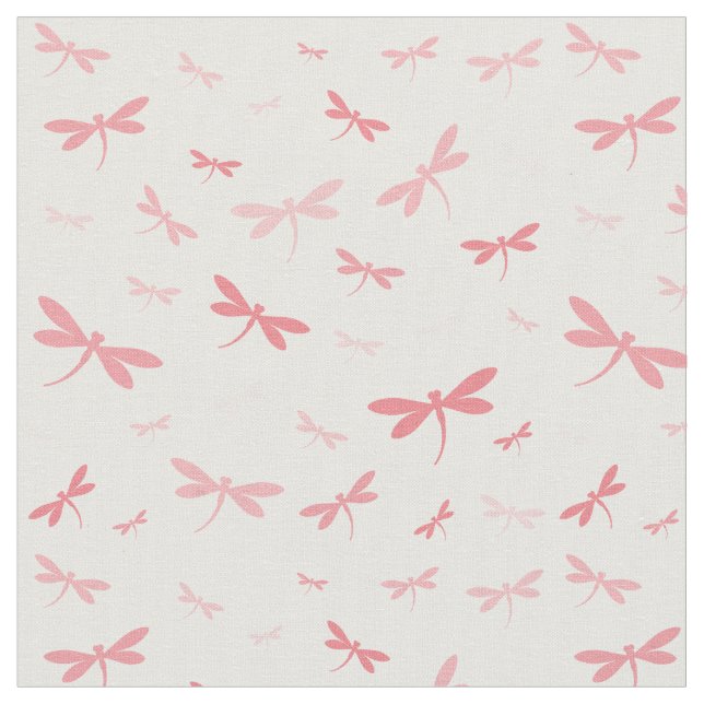 Anpassningsbar Färg Dragonflies - Olika skuggor Tyg (Närbild)