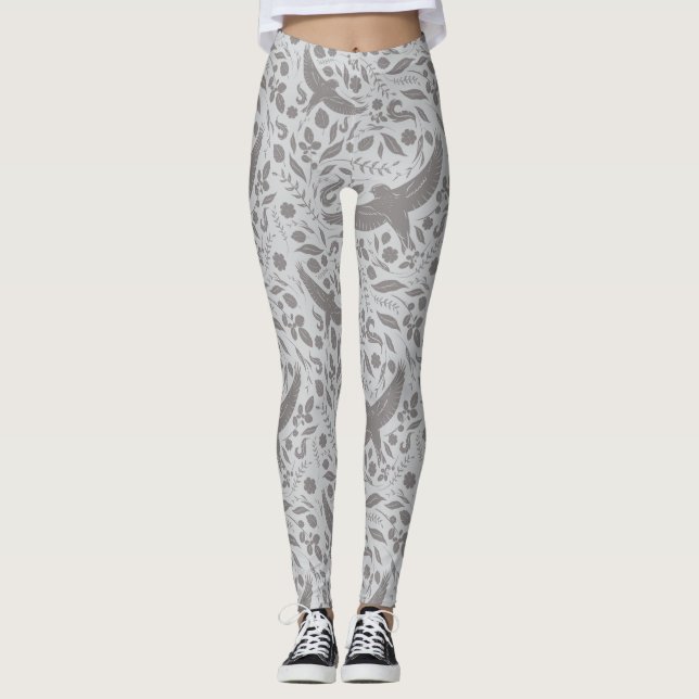 Anpassningsbar Färg Falcon Mönster Leggings (Framsida)
