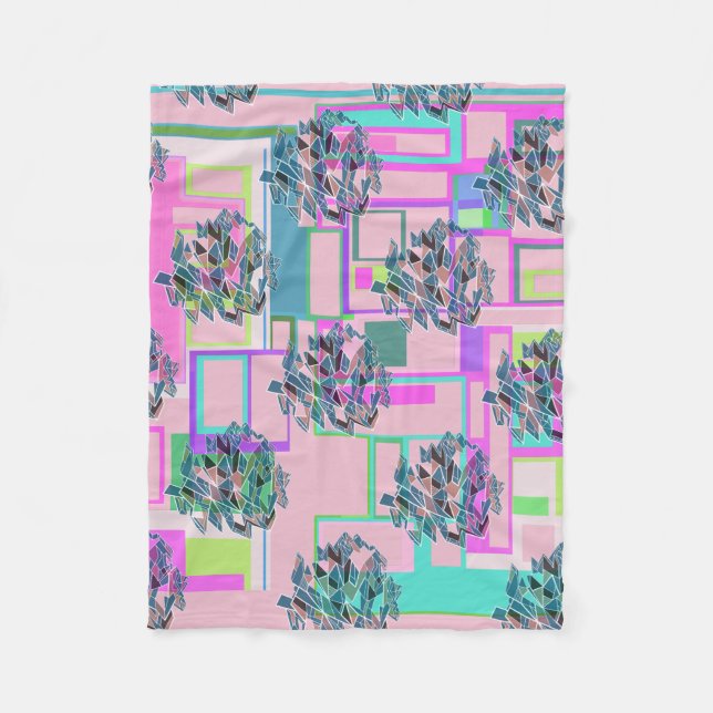 Anpassningsbar Färg Fleecefilt (Framsidan)