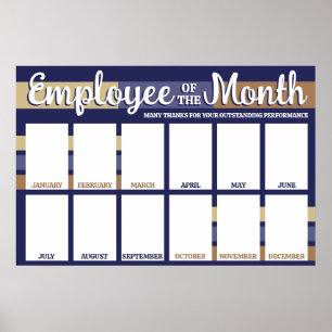 Anpassningsbar färg fotoanställd för visningen mån poster