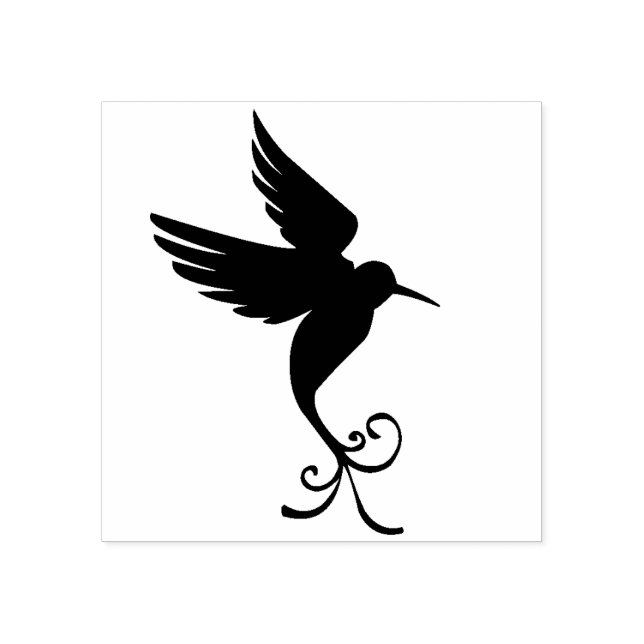 Anpassningsbar Färg - fredliga flygande Hummingbir Stämpel (Tryck)