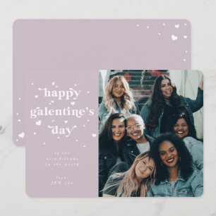Anpassningsbar Färg Galentine's Day Photo Julkort
