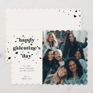 Anpassningsbar Färg Galentine's Day Photo Julkort