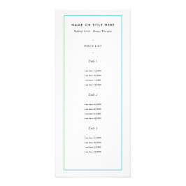 Anpassningsbar Färg Gräns - Teal | Modern rackadap Reklamkort