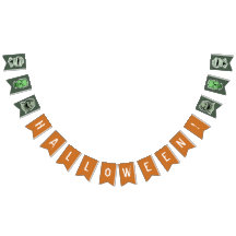 Anpassningsbar färg Halloween-banderoll