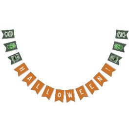 Anpassningsbar färg Halloween-banderoll Vimplar