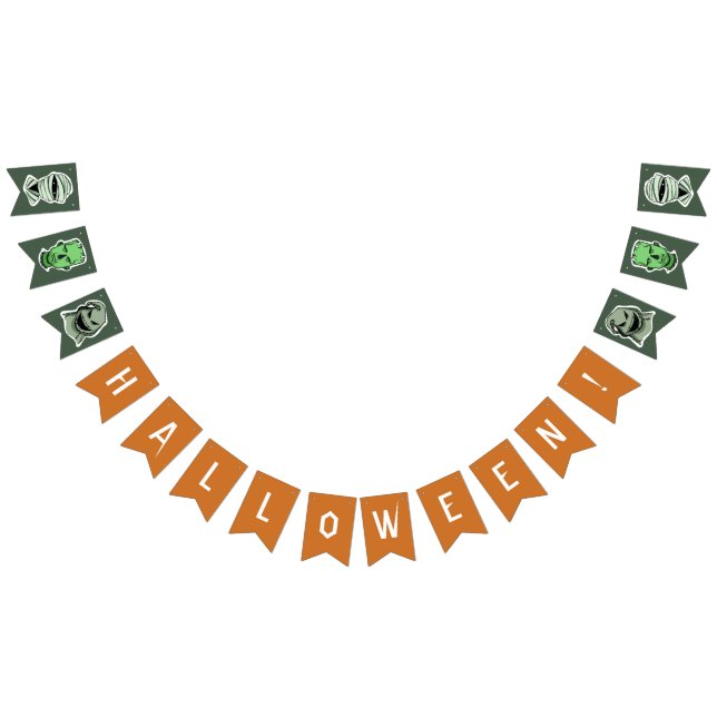 Anpassningsbar färg Halloween-banderoll Vimplar (Alla)