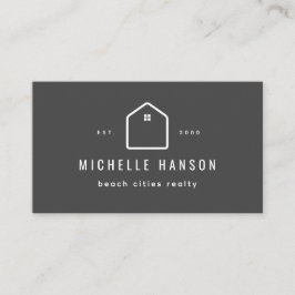 Anpassningsbar Färg House Icon Realtor Visitkort