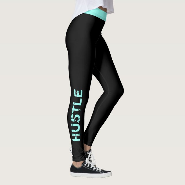 Anpassningsbar Färg | "Hustle" Workout Leggings (Höger)
