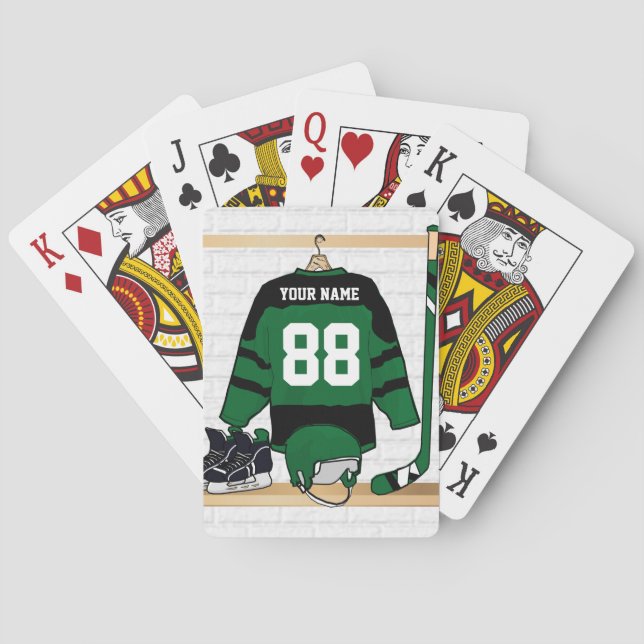 Anpassningsbar Färg ishockey 1 Casinokort (Baksidan)