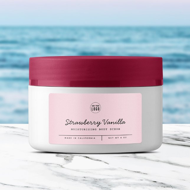 Anpassningsbar Färg Lägg till Linjer för Logotyp Adressetikett (Skapare uppladdad)