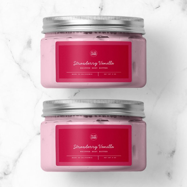 Anpassningsbar Färg Lägg till Linjer för Logotyp Adressetikett (Skapare uppladdad)