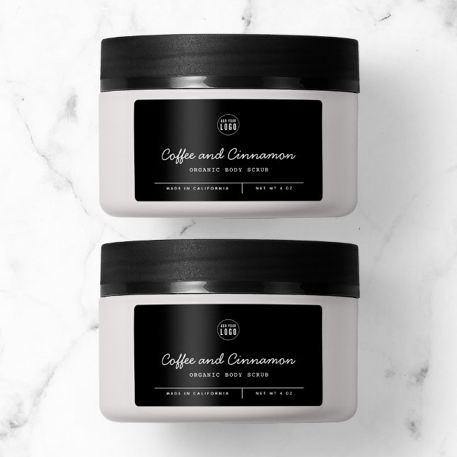 Anpassningsbar Färg Lägg till Linjer för Logotyp Adressetikett (Skapare uppladdad)