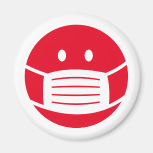 Anpassningsbar färg masken ansikte masken emoji i magnet
