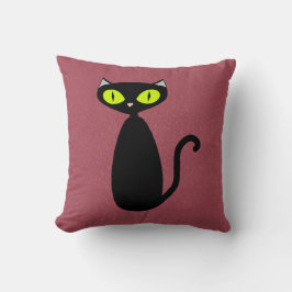 Anpassningsbar Färg Mod Cat Pillow Kudde