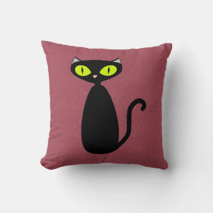 Anpassningsbar Färg Mod Cat Pillow Kudde