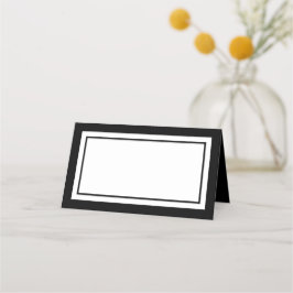 Anpassningsbar Färg Modern Classic White Center Placeringskort