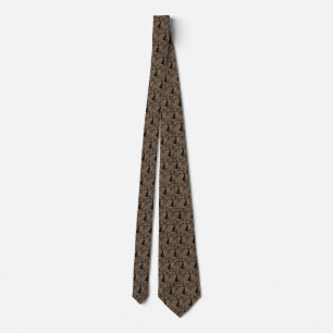 Anpassningsbar Färg Nature Träd Neck Tie - Brown Slips