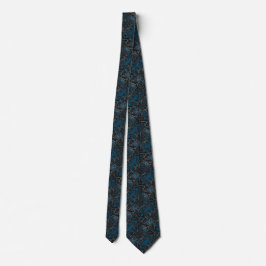 Anpassningsbar Färg Neck Tie Art Poppy - Blue Slips
