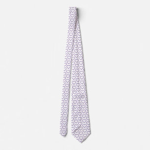 Anpassningsbar Färg Neck Tie med Hearts - Kärlek Slips