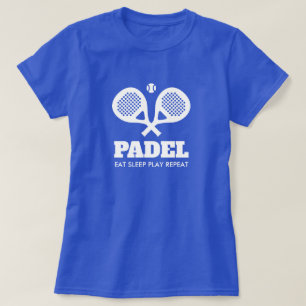 Anpassningsbar färg padel tennis t shirts för kvin