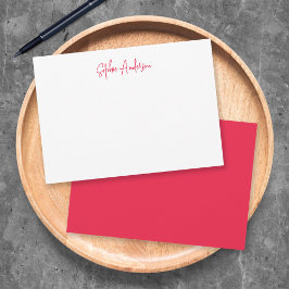 Anpassningsbar Färg Personlig Modern skript - mini Anteckningskort