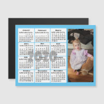 Anpassningsbar Färg Photo Mini Calendar