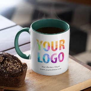 Anpassningsbar Färg PR Business Logotyp Branded Mugg