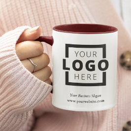Anpassningsbar Färg PR Business Logotyp Branded Mugg