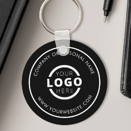 Anpassningsbar Färg PR Business Logotyp Branded Nyckelring