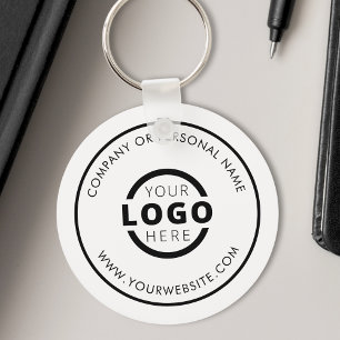 Anpassningsbar Färg PR Business Logotyp Branded Nyckelring