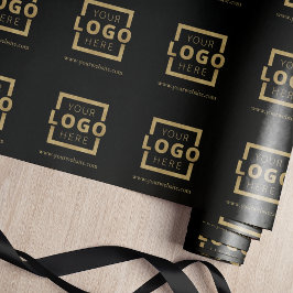 Anpassningsbar Färg PR Business Logotyp Branded Presentpapper