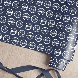 Anpassningsbar Färg PR Business Logotyp Branded Presentpapper