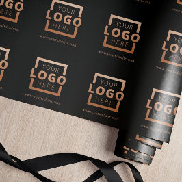 Anpassningsbar Färg PR Business Logotyp Branded Presentpapper