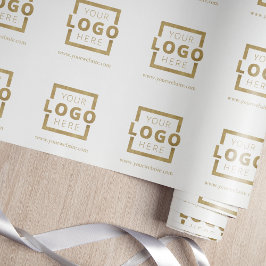 Anpassningsbar Färg PR Business Logotyp Branded Presentpapper