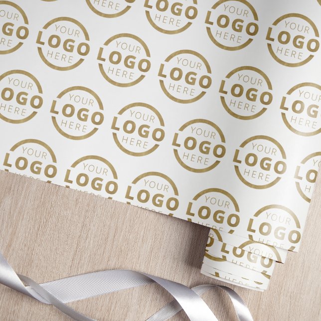 Anpassningsbar Färg PR Business Logotyp Branded Presentpapper (Skapare uppladdad)