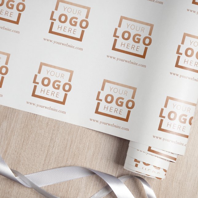 Anpassningsbar Färg PR Business Logotyp Branded Presentpapper (Skapare uppladdad)