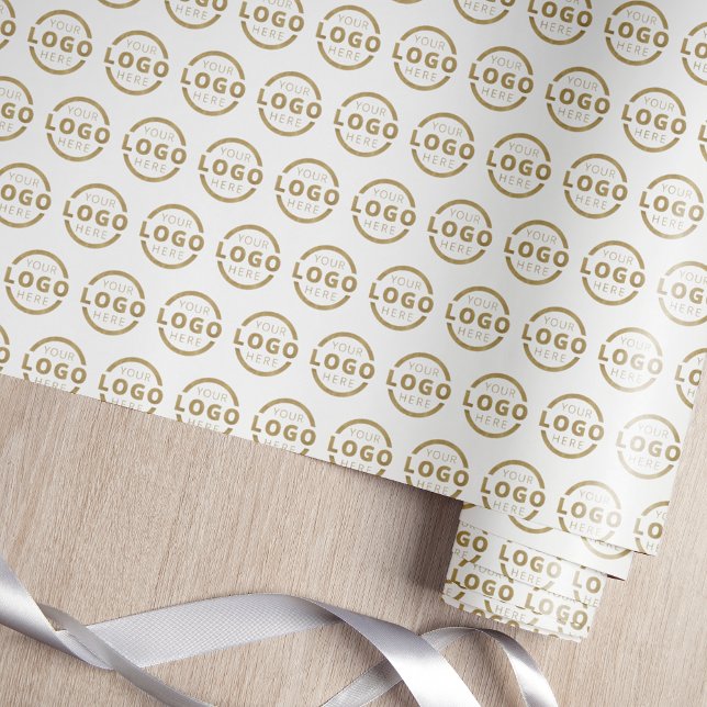 Anpassningsbar Färg PR Business Logotyp Branded Presentpapper (Skapare uppladdad)