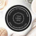Anpassningsbar Färg PR Business Logotyp Branded Underlägg Papper Rund<br><div class="desc">Anpassa enkelt detta underlägg med din egen företagsbild eller logotyp eller anpassningsbar. Du kan ändra bakgrunden till färg så att den stämmer överens med din logotyp eller ditt företags färger. Anpassad säljfrämjande underlägg med din logotyp för företag är underbar för företagets middagsaktiviteter, eller för alla evenemang där pappra underlägg skulle...</div>