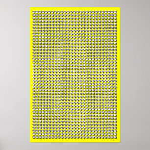 Anpassningsbar Färg Radial Multiplication Bord Poster