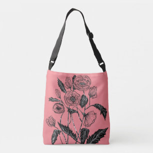 Anpassningsbar Färg Rosa Crossbody eller Tote Bag  Axelväska
