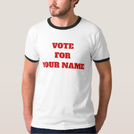 Anpassningsbar Färg röstar för ert namn på ett fan T Shirt