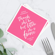 Anpassningsbar Färg Script Little but Fierce Shake