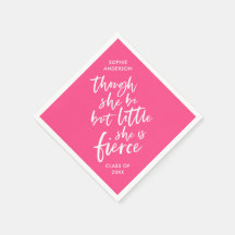 Anpassningsbar Färg Script Little but Fierce Shake