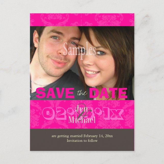 Anpassningsbar Färg, Skugga/foto Spara datum Meddelande Vykort (Framsida)