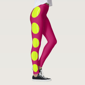 Anpassningsbar Färg Tennis Boll Leggings