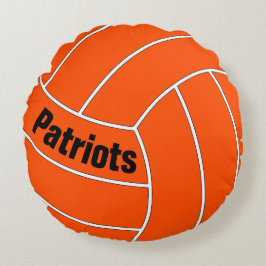 Anpassningsbar Färg & Text Volleyball Player Dekor Rund Kudde